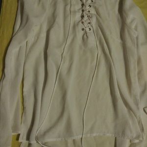 Long sleeve white blouse